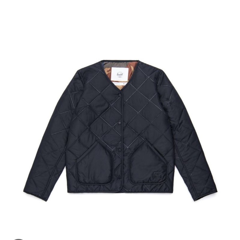 Navy Quilted Men's Jacket